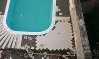 giardino pensile con piscina e giochi
